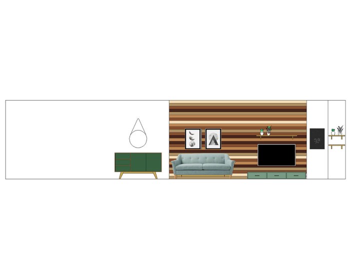 How to style a retro inspired villa living area