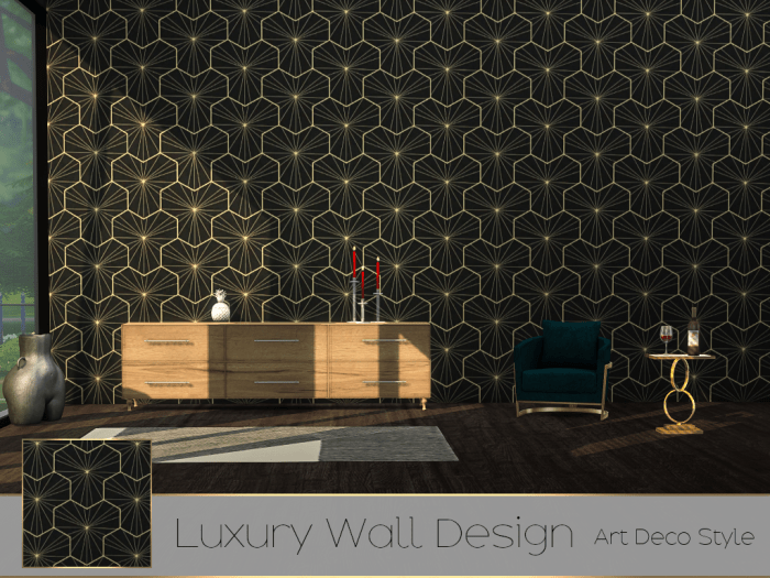 Stylish wall decor options for art deco themed rooms