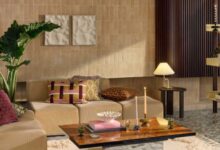 Unique art deco wall decor for a minimalist villa