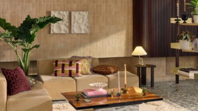 Unique art deco wall decor for a minimalist villa